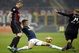 Perisic verpest het feestje van AC Milan in zinderende derby