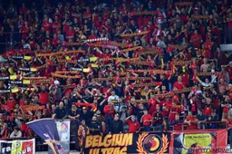 Belgische fans laten het massaal afweten tegen Saudi-Arabië