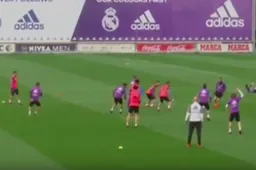Cristiano Ronaldo blesseert eigen ploegmaat op training (Video)