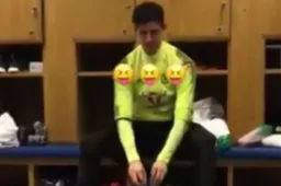 Magisch: Kijk wat Courtois hier doet! (Video)
