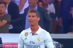 Cristiano Ronaldo gaat volledig door het lint na goal van Messi (Video)