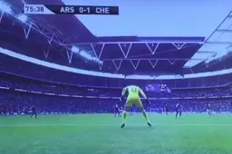 Courtois doet dit tegen Arsenal... (Video)