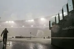 UPDATE: Noodweer teistert Lazio-AC Milan