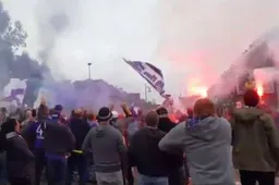 RSCA-fans zetten boel vlak voor Standard in brand (Video)