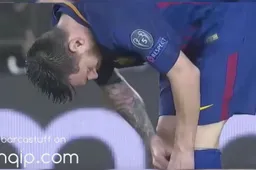 Iedereen heeft het erover: Wat is Messi hier aan het doen tegen Olympiakos? (Video)