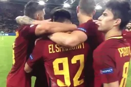 Bij Roma vieren ze goal van El Shaarawy wel op héél aparte wijze (Video)