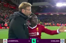Iédereen heeft het over dit gesprek tussen Klopp en Mané (Video)