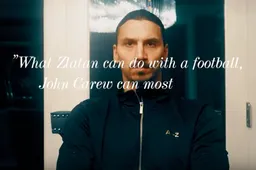 Zo heb je Zlatan nog nooit gezien! (en hij heeft er duidelijk moeite mee)