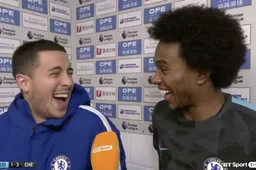 Prachtig gebaar van Hazard tegenover ploegmaat Willian (Video)