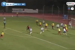Los op de slof! Fransman maakt onwaarschijnlijke goal (Video)