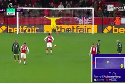 Arsenal krijgt penalty, maar kijk wat Aubameyang dan doet (Video)