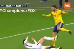 Ongelofelijk: gemene actie tijdens Tottenham-Juve blijft onbestraft (Video)