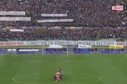 Eerste wedstrijd van Fiorentina na overlijden Astori staat bol van emotie (Video)
