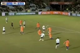 Ook Dion Cools pikt zijn doelpuntje mee tegen Nederland (Video)