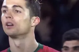 Dan doet fan plots dit met Ronaldo tijdens wedstrijd tegen Oranje (Video)