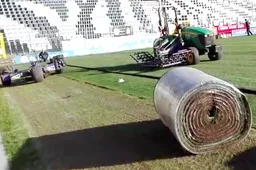 Zo ziet veld van Charleroi er vlak voor topper tegen Anderlecht uit (Video)