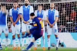 WOW! De perfecte vrije trap van Messi (Video)