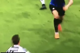 Vecino (Inter) krijgt rood na deze verschrikkelijke fout op Mandzukic (Video)