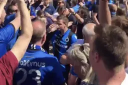 Club-fans zetten 'titelfeest' ruim voor start tegen Anderlecht in (Video)