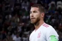 Dit zag niemand! Kijk eens wat Ramos deed net voor penalty Ronaldo (Video)