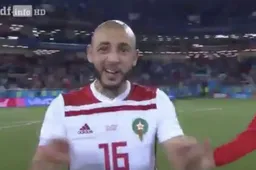 Marokko-speler Amrabat laat iedereen weten wat hij van VAR denkt (Video)