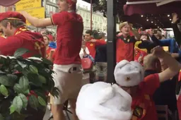 Belgische fans warmen kelen al op voor de clash tegen Frankrijk