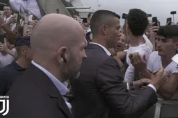 Cristiano Ronaldo zorgt voor hysterische fans bij aankomst in Turijn