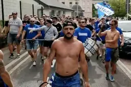 Genk-fans palmen het kleine Luxemburg helemaal in