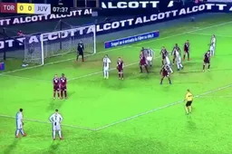 Pijnlijk: Deze vrije trap van Ronaldo gaat viraal (VIDEO)