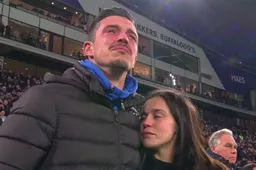 Geen woorden voor: Thoelen en vriendin barsten voor Gent-RSCA in tranen uit