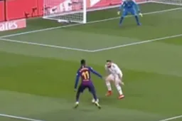 Dembele maakt einde aan carrière van Carvajal tijdens Real-Barcelona (VIDEO)