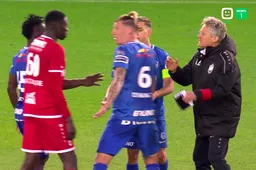 Het loopt helemaal fout tijdens de rust van Genk-Antwerp