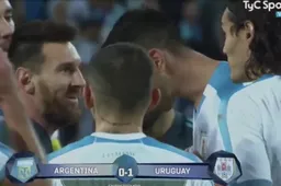 'Vechtpartij tussen Messi en Cavani, Suarez moet ingrijpen' (VIDEO)