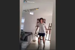 Imke Courtois maakt indruk met wc-rol in #StayAtHomeChallenge (VIDEO)