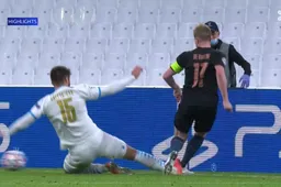 De Bruyne slachtoffer van vreselijke tackle in Champions League (VIDEO)