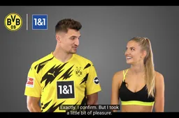 Thomas Meunier laat zich verleiden door sexy fitness coach van Dortmund