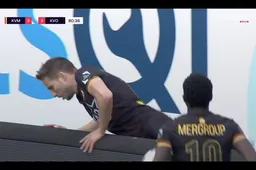 Iedereen gefascineerd door déze spectaculaire actie tijdens KV Mechelen-KVO