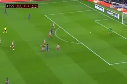 Messi baant zich met sprekend gemak een baan door Atlético-verdediging, Suarez profiteert (Video)