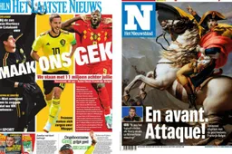De Belgische krantenkoppen vóór Frankrijk-België: "En avant. Attaque!"