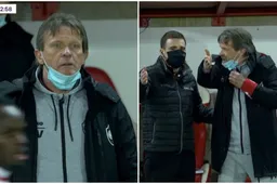 Razende Frank Vercauteren springt uit zijn vel tijdens Moeskroen-Antwerp