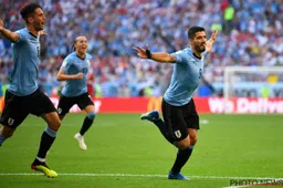 Suarez en Cavani trappen Uruguay naar groepswinst tegen Rusland