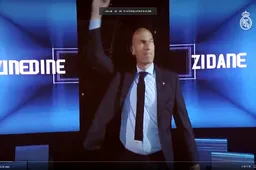 Zó neemt Real Madrid afscheid van succescoach Zidane (Video)