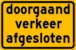doorgaand verkeer afgesloten 600 400