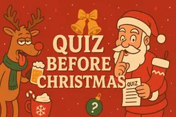 Kerstquiz met een vrolijke rendier