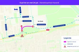 Route afsluiting Kloosterheulweg