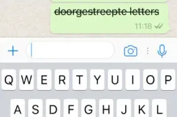 voorbeeld letters whatsapp