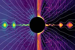 plasmoids-near-black-hole