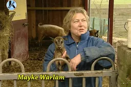 Mayke warlam met geitje
