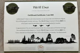 certificaat Drumlin Distillery