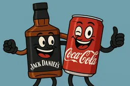 Jack Daniel's coca-cola whiskey RTD